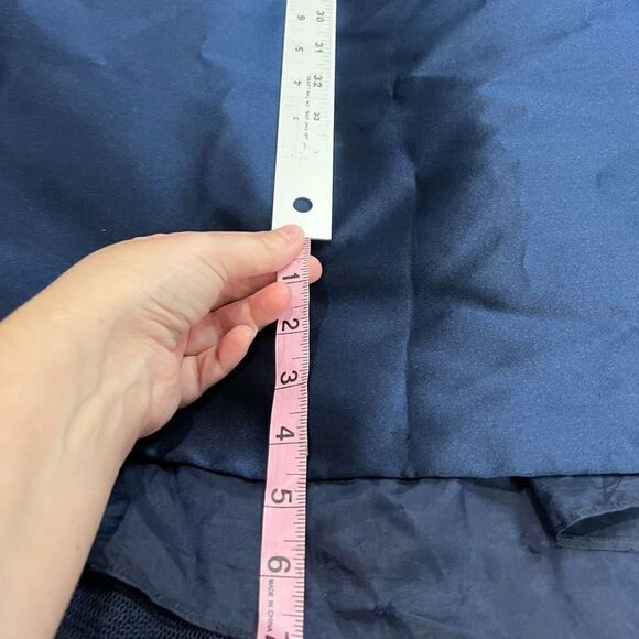 Theia Navy Blue Sequin Sweetheart Neckline Strapless High Low Formal Dress - Picture 10 of 15